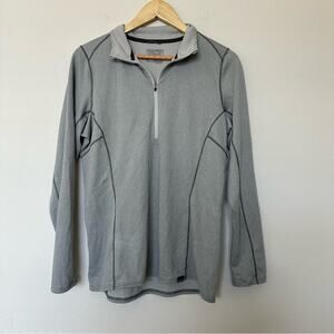 Patagonia Pullover Womens Medium Gray Polartec Long Sleeve Quarter Zip